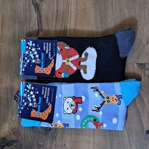 Different Touch Mens Premium Crew Socks Christmas Novelty Lot of 2